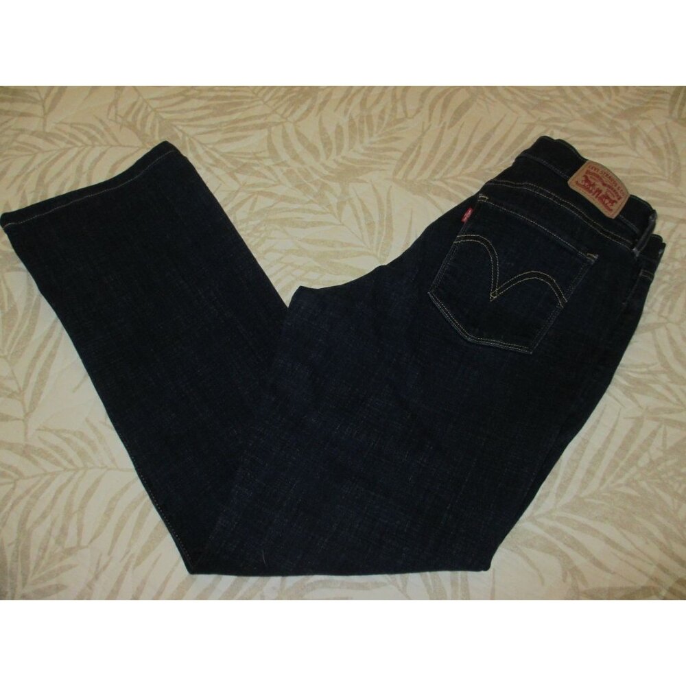 Levis Womens Classic Bootcut Jeans Size 12 Dark Wash Denim